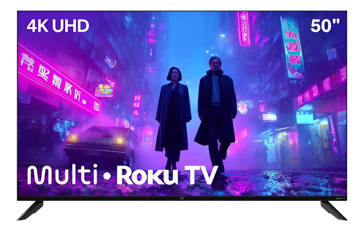 Smart TV DLED 50" 4K Multi Roku TV - HDR, 4 HDMI, Wi-Fi e Dolby Audio