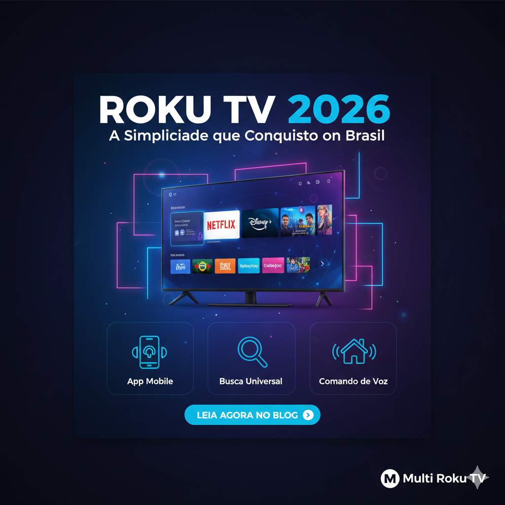 Smart TV com Roku em 2026: Por que este sistema ainda é o favorito dos brasileiros?