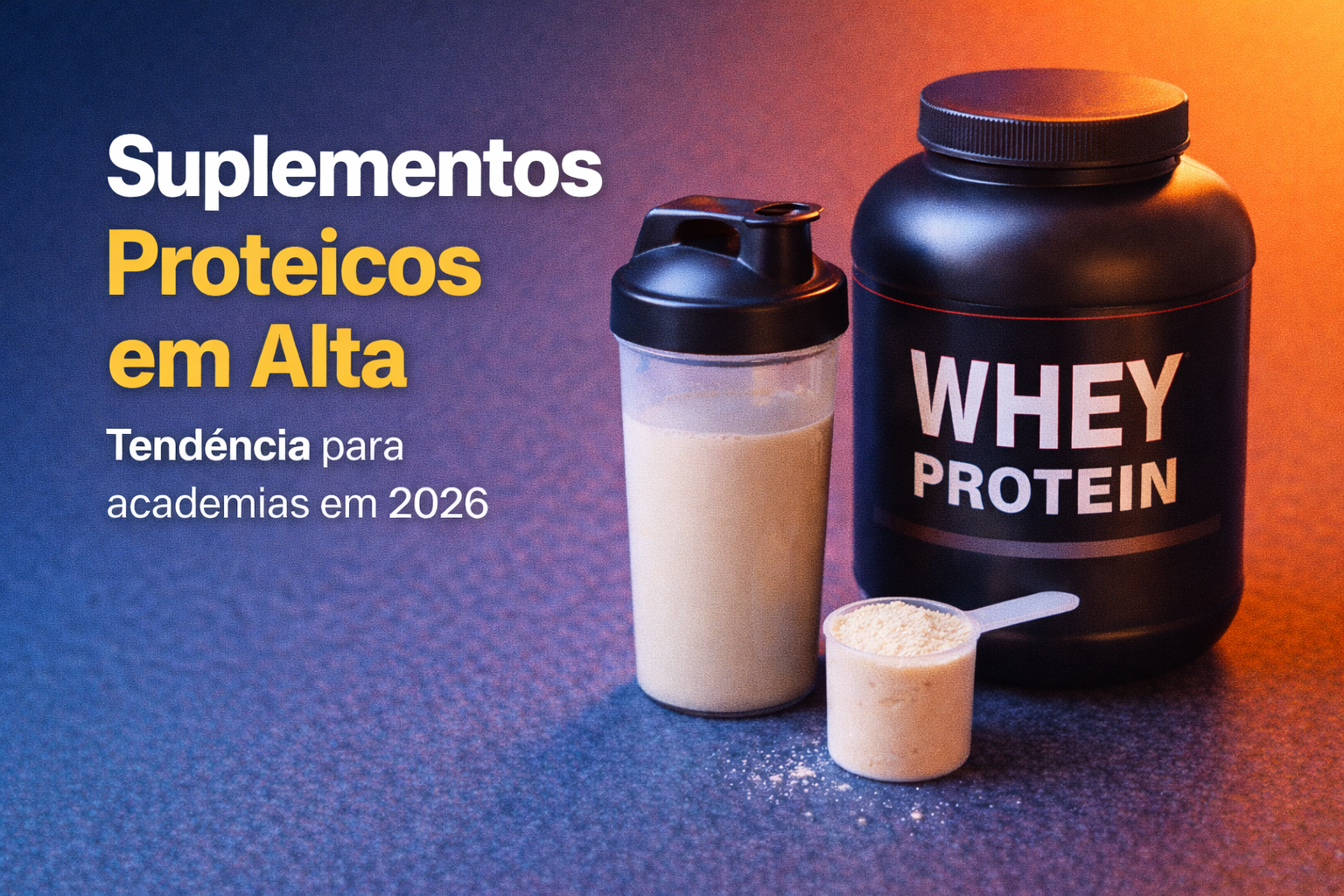 Suplementos proteicos devem ganhar ainda mais espaço entre praticantes de academia em 2026