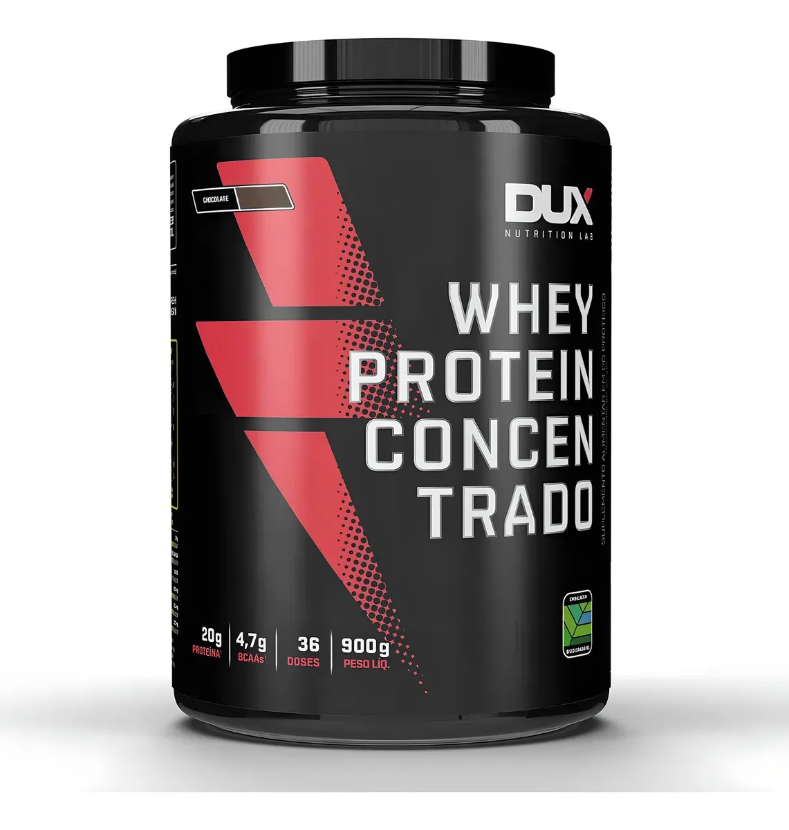 Whey Protein Concentrado Dux Nutrition 900g Chocolate Branco